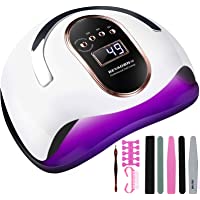 BEYAOBN Lampara LED Uñas 168W Profesional Secador de Uñas LED UV Lampara Uñas Gel Semipermanentes Maquina Uñas Luz Lamp…
